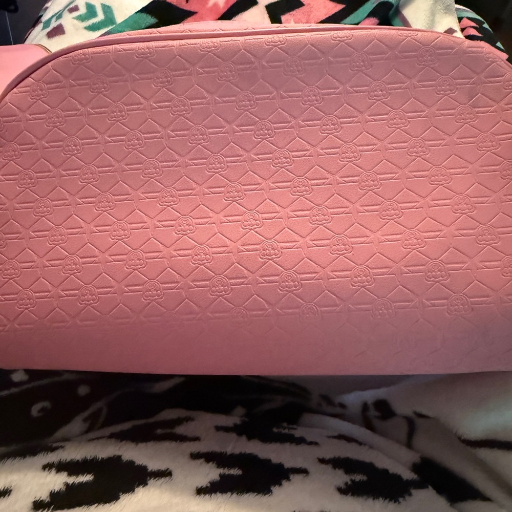 Pink Embossed Women's Bag - Picture 3 of 6